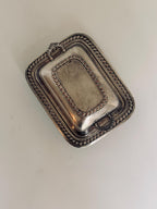 Vintage Silverplate Butter Dish, Aged Leaf Border, Small Condiment Serveware