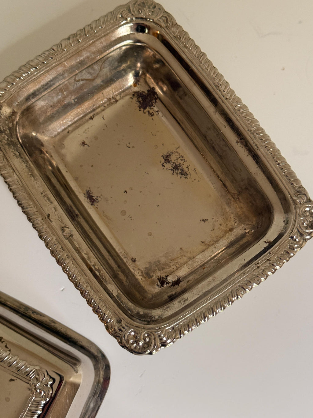 Small Silverplate Covered Butter Dish, Ornate Lidded Condiment Dish, Silver Tableware