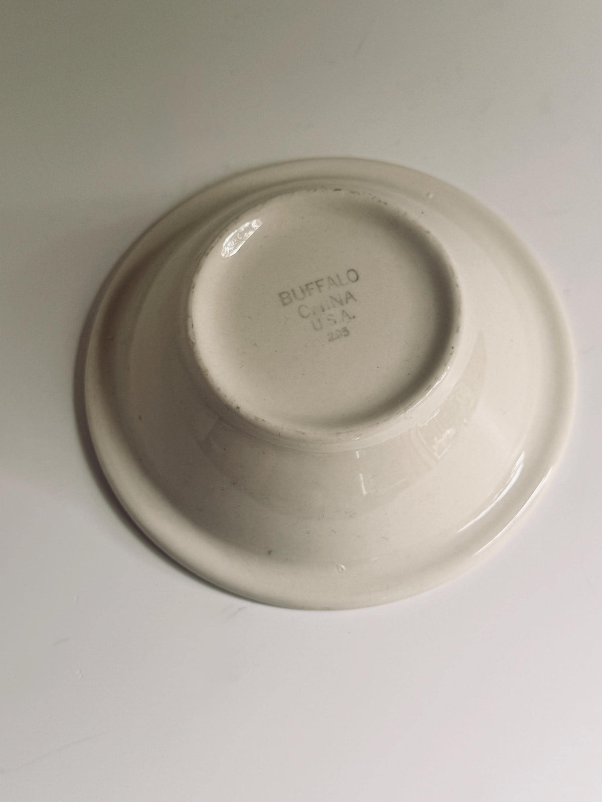 Vintage Buffalo China Blue Rim Bowl, Restaurant Ware Small Ceramic Bowl, Sold Individually