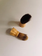 Vintage Shaving Brush, Carved Hand Handle, Antique Style Barber Brush, Gentleman’s Vanity Decor