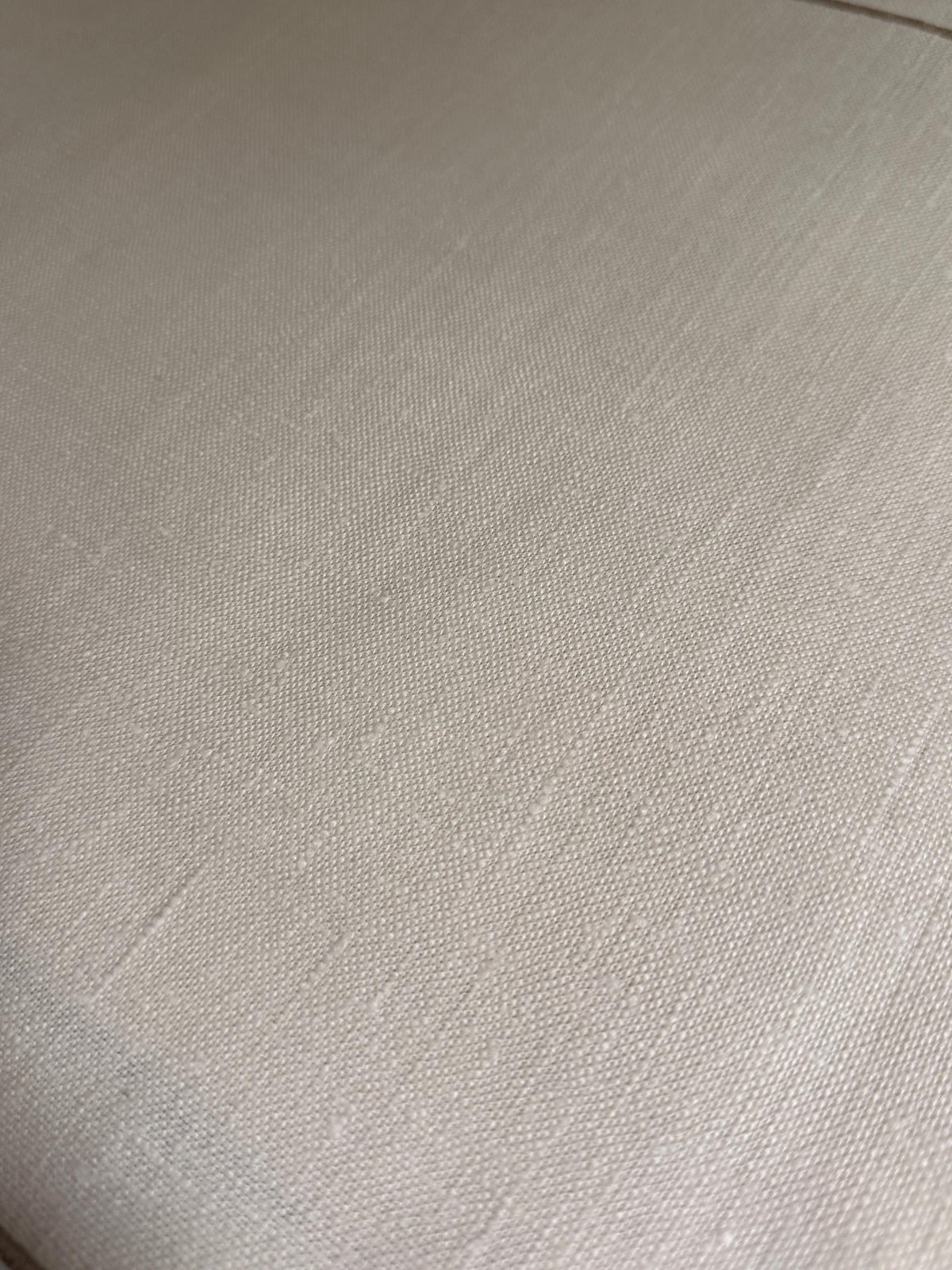 Neutral Woven Placemats, Set of 4, Oatmeal Beige Table Linens with Brown Stitched Border