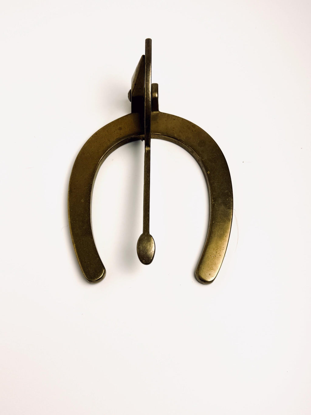 Vintage Brass Farrier Hoof Angle Gauge, Horseshoe Measuring Tool, Equestrian Collectible