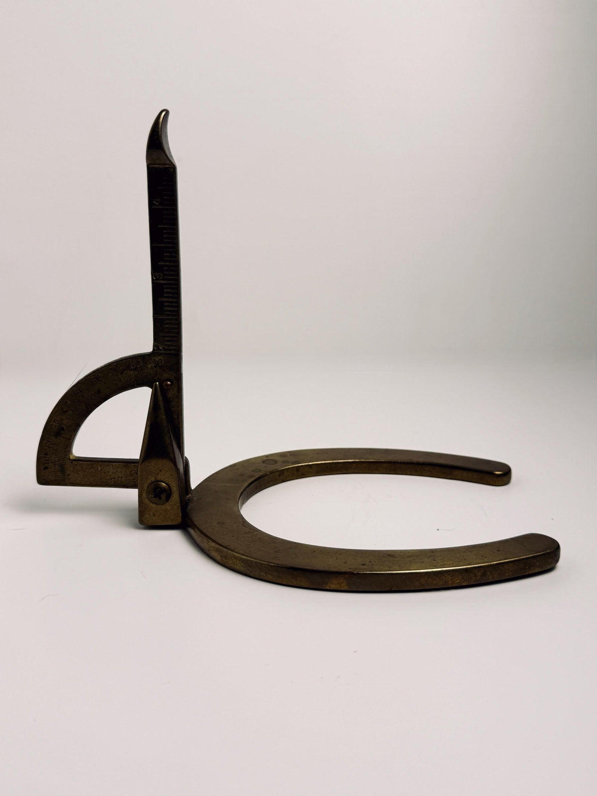 Vintage Brass Farrier Hoof Angle Gauge, Horseshoe Measuring Tool, Equestrian Collectible