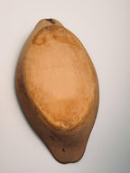 Large Brown Glazed Terracotta Oval Bowl, Rustic Pottery Dish